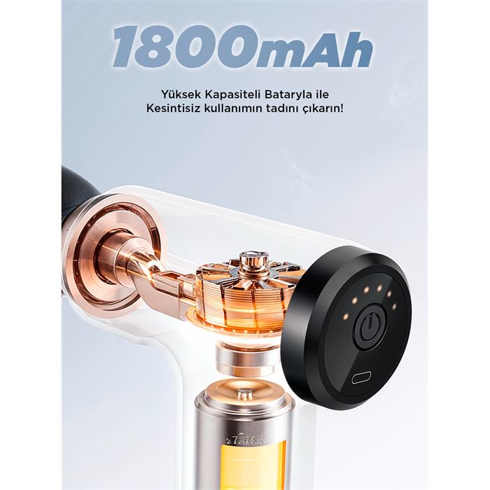 Auhma AMG6 Masaj Tabancası – 6 Kademeli, Derin Doku Masajı, Yüksek Tork Motor