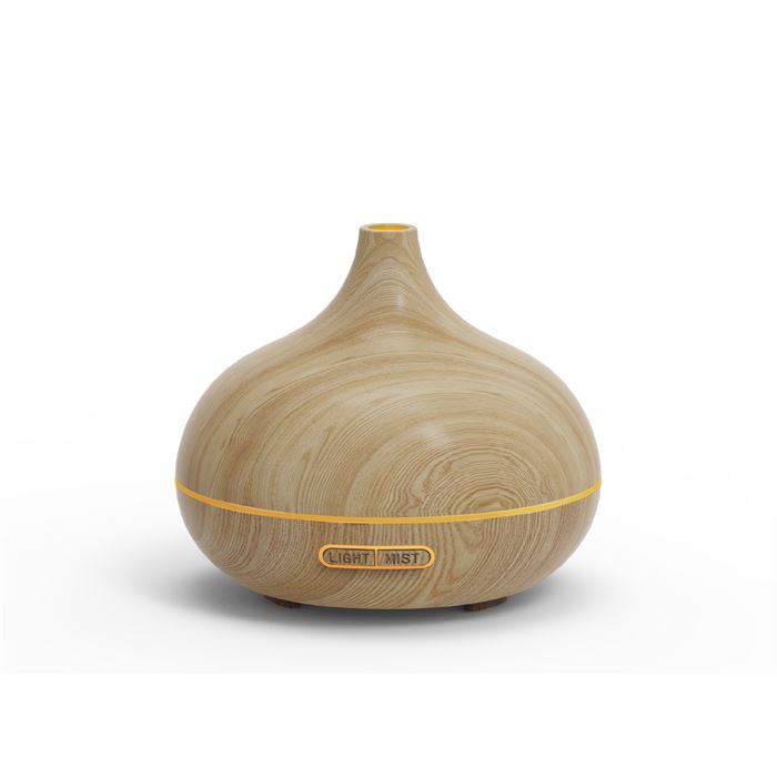 Auhma 500ml Ahşap Görünümlü Aromaterapi Hava Nemlendirici - 7 Renkli LED, Sessiz Çalışma, BPA İçermez