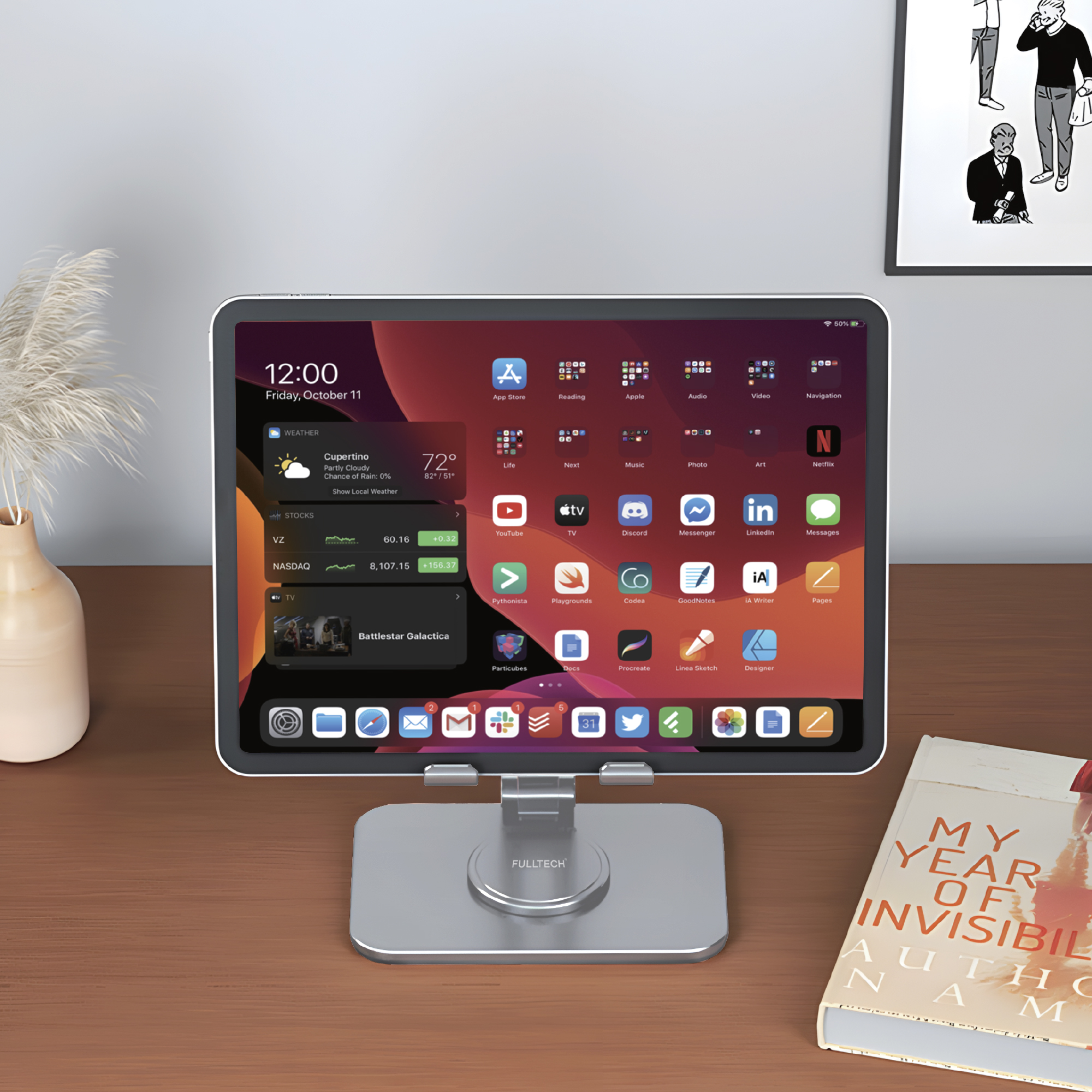 Fulltech FHD17 360° Dönebilen Alüminyum Telefon ve Tablet Standı