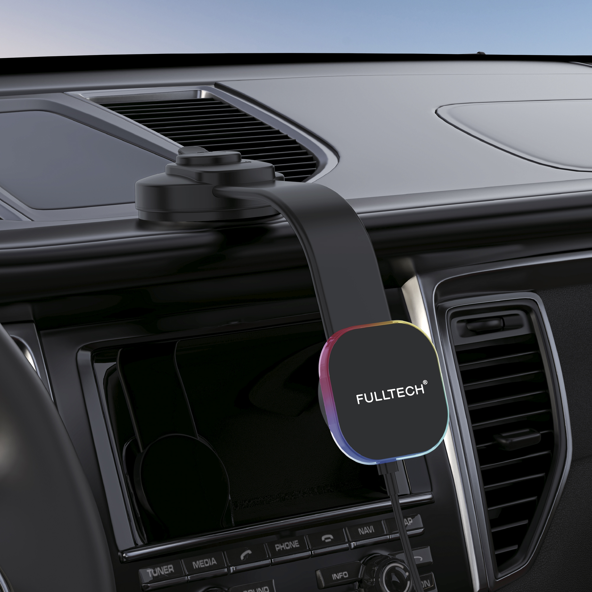 Fulltech FHD15 15W Magsafe Kablosuz Mıknatıslı Araç Telefon Tutucu