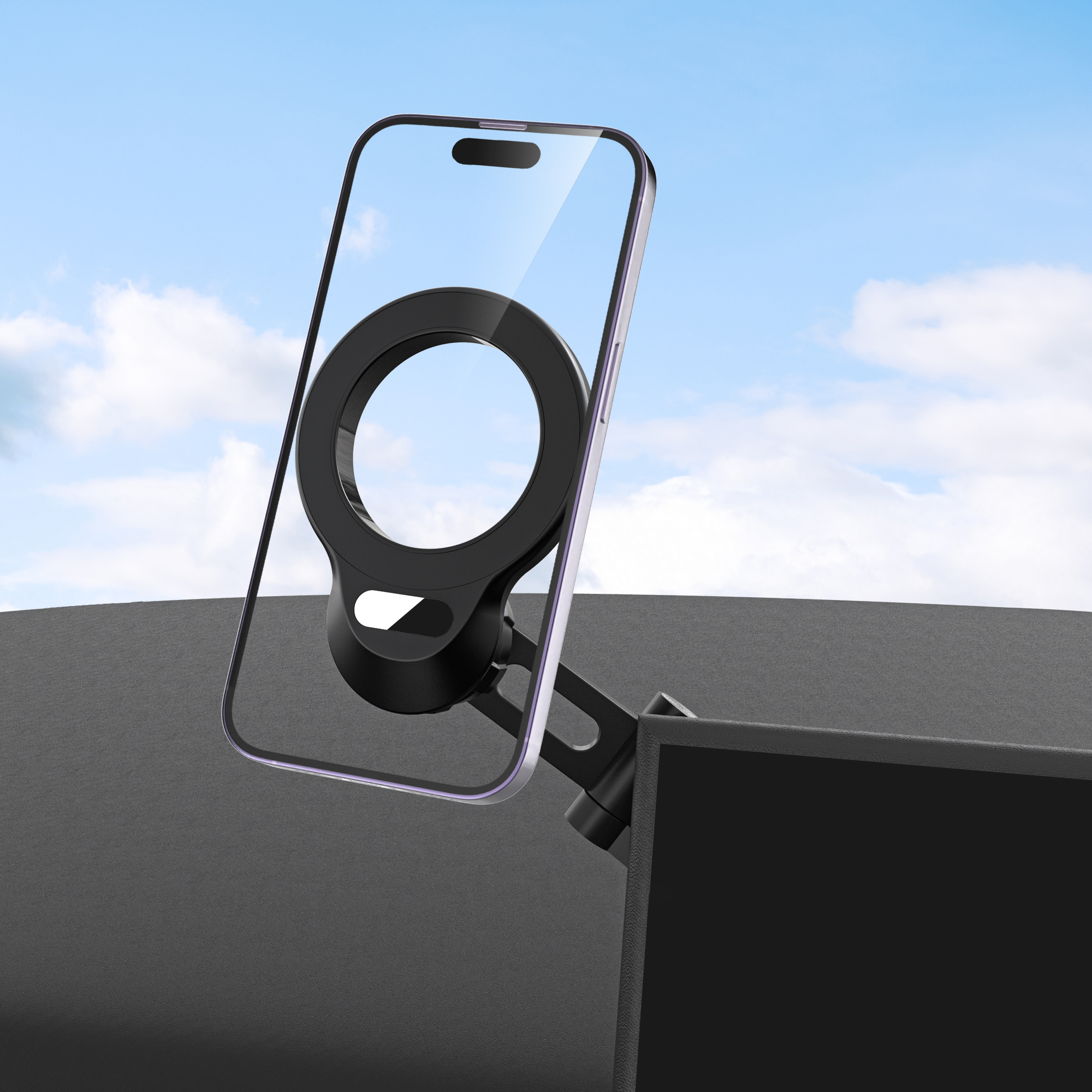 Fulltech FHD6 Magsafe Uyumlu Katlanabilir Araç İçi Mıknatıslı Telefon Tutucu