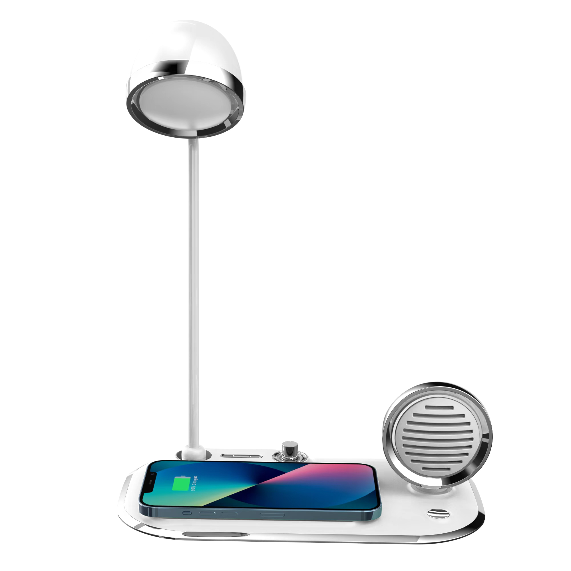 ACL AW6 3'ü 1 Arada Kablosuz Şarj Standı | Masa Lambası & Bluetooth Hoparlör | 15W Hızlı Şarj