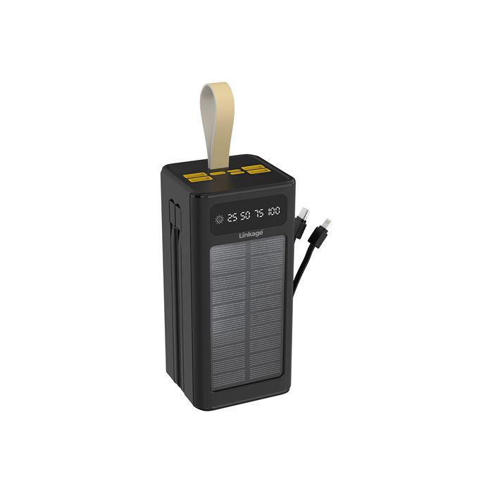 Linkage LKP-47 50000mAh Solar Powerbank | Güneş Enerjili Taşınabilir Şarj Aleti | LCD Ekranlı, Çoklu Giriş & Çıkışlı, Kamp Işıklı