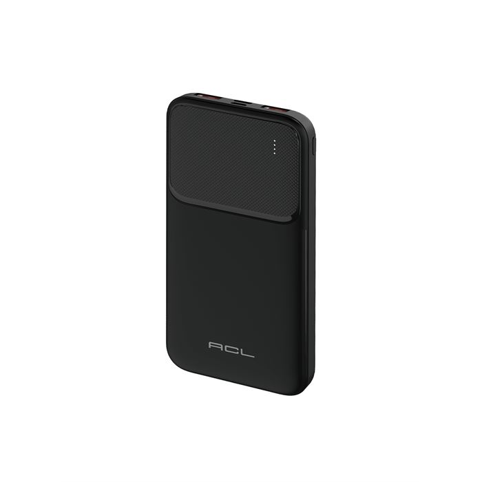 ACL PW-99 10000mAh Powerbank Siyah | LED Göstergeli, Çift USB & Type-C Çıkışlı, Akıllı Güvenlik Sistemli Taşınabilir Şarj Cihazı