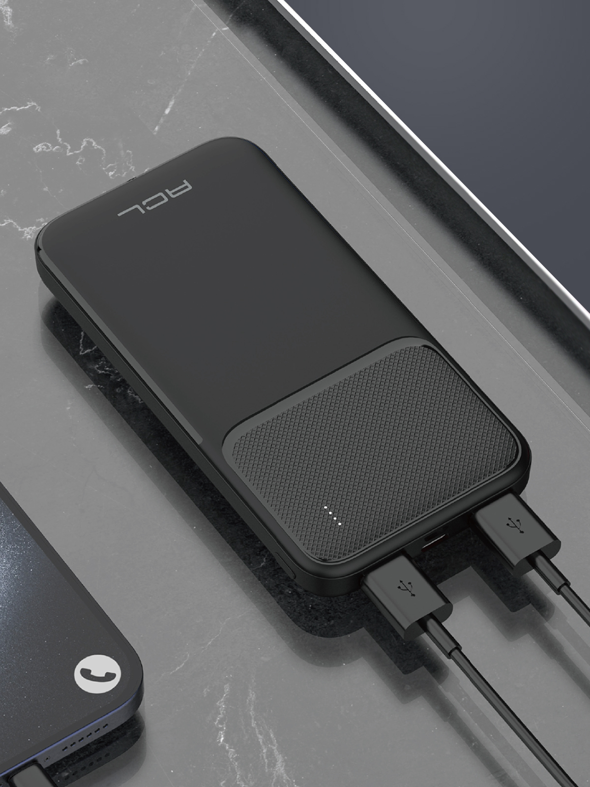 ACL PW-99 10000mAh Powerbank Siyah | LED Göstergeli, Çift USB & Type-C Çıkışlı, Akıllı Güvenlik Sistemli Taşınabilir Şarj Cihazı