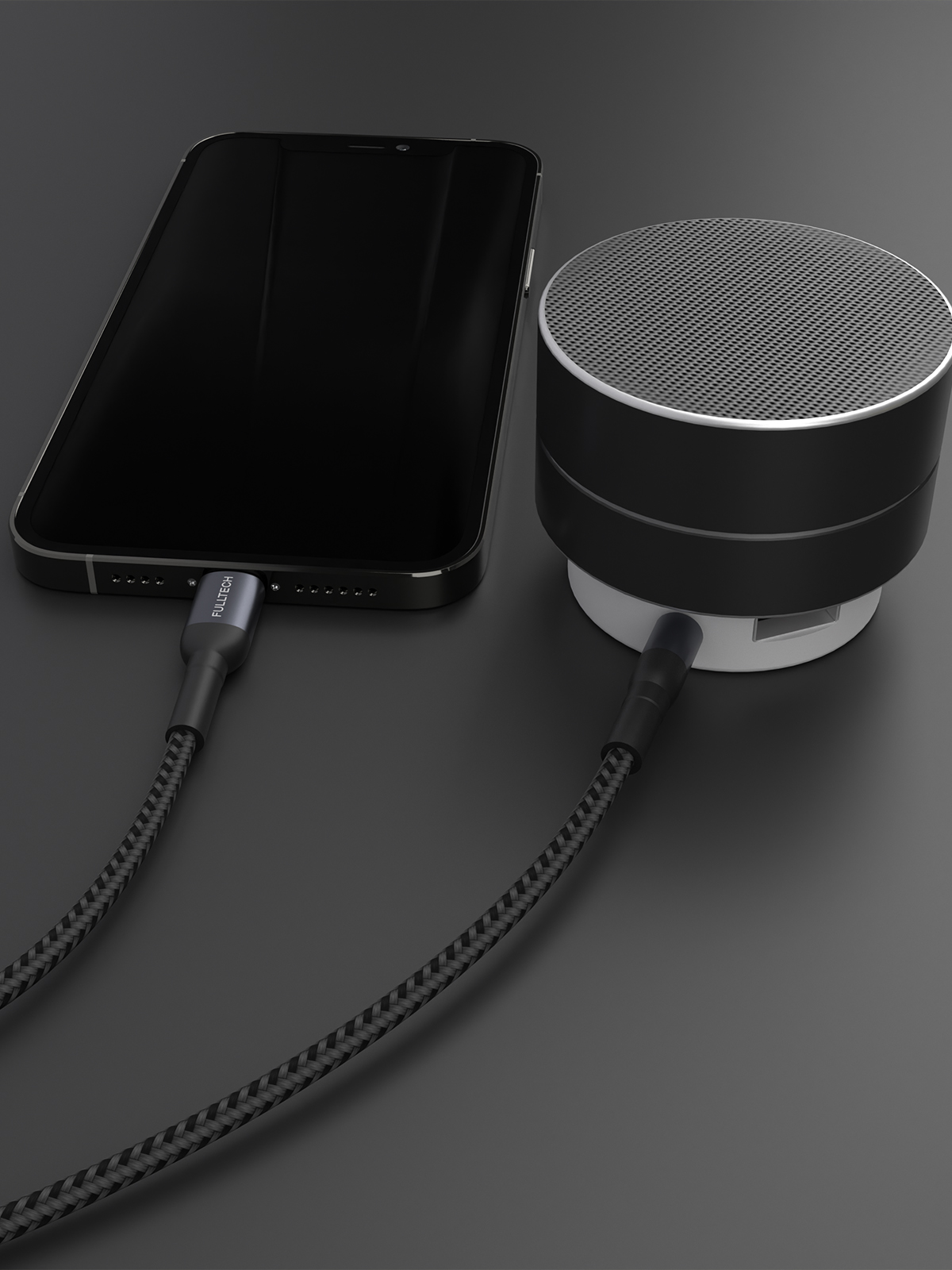 Fulltech FH14 USB Type-C to 3.5mm AUX Ses Kablosu - 1.2 Metre