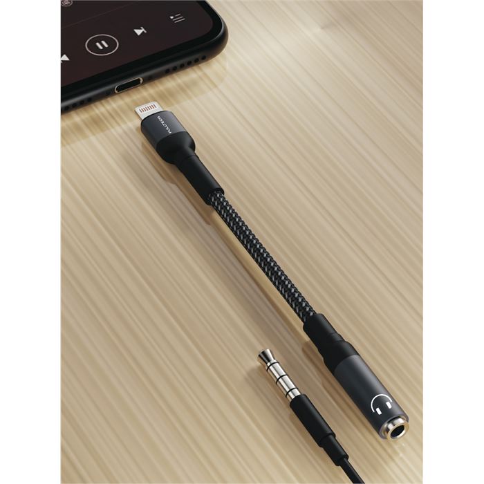 Fulltech FH17 3.5mm to Lightning Dönüştürücü Kablo | iPhone Uyumlu AUX Adaptör