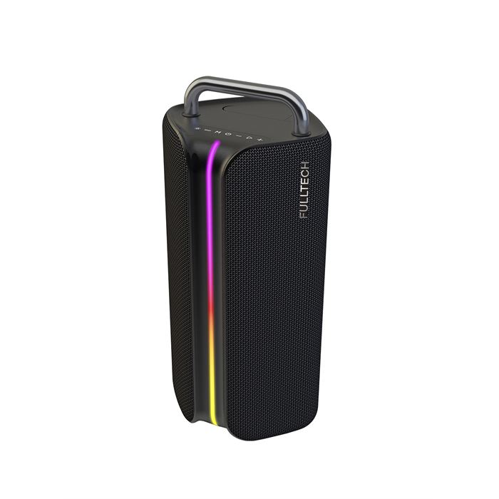 Fulltech FXS2 Taşınabilir Kablosuz Bluetooth Hoparlör Siyah | 120W Güç, RGB Işık, IPX4 Su Geçirmez, TWS, 8000mAh