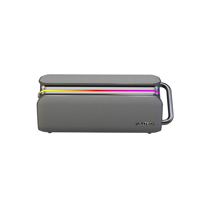 Fulltech FXS2 Taşınabilir Kablosuz Bluetooth Hoparlör Gri | 120W Güç, RGB Işık, IPX4 Su Geçirmez, TWS, 8000mAh