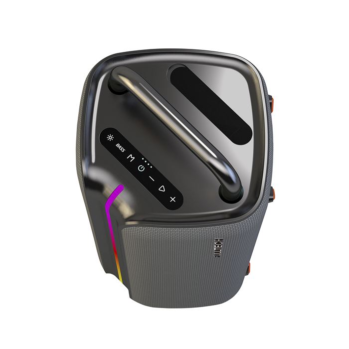 Fulltech FXS2 Taşınabilir Kablosuz Bluetooth Hoparlör Gri | 120W Güç, RGB Işık, IPX4 Su Geçirmez, TWS, 8000mAh