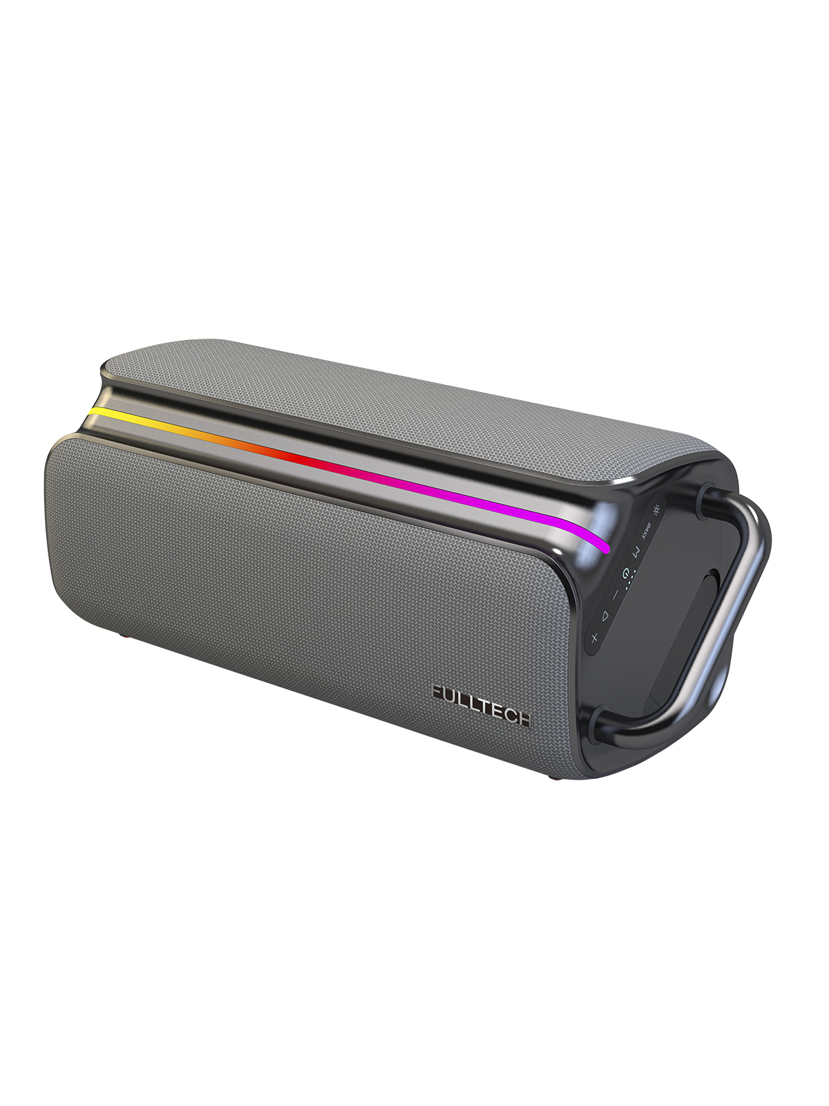 Fulltech FXS2 Taşınabilir Kablosuz Bluetooth Hoparlör Gri | 120W Güç, RGB Işık, IPX4 Su Geçirmez, TWS, 8000mAh