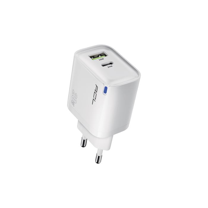 ACL AC-116 20W GaN Teknolojili Çift USB + Type-C Süper Hızlı Şarj Adaptörü | PD20W + QC3.0 Destekli | Akıllı Isı Kontrolü | LED Işıklı Tasarım