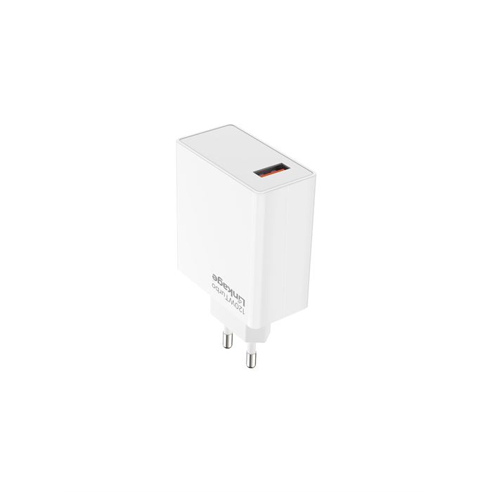 Linkage 12WL 120W Turbo Hızlı Şarj Adaptörü + 1m USB-A to Type-C Kablo | Tek Port | Ev & Seyahat Tipi