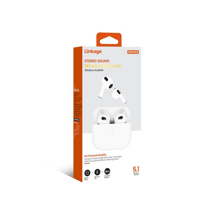 Linkage PRO10S Kablosuz Bluetooth Kulaklık | Hi-Fi Stereo Ses | ANC Destekli | Bluetooth 5.1