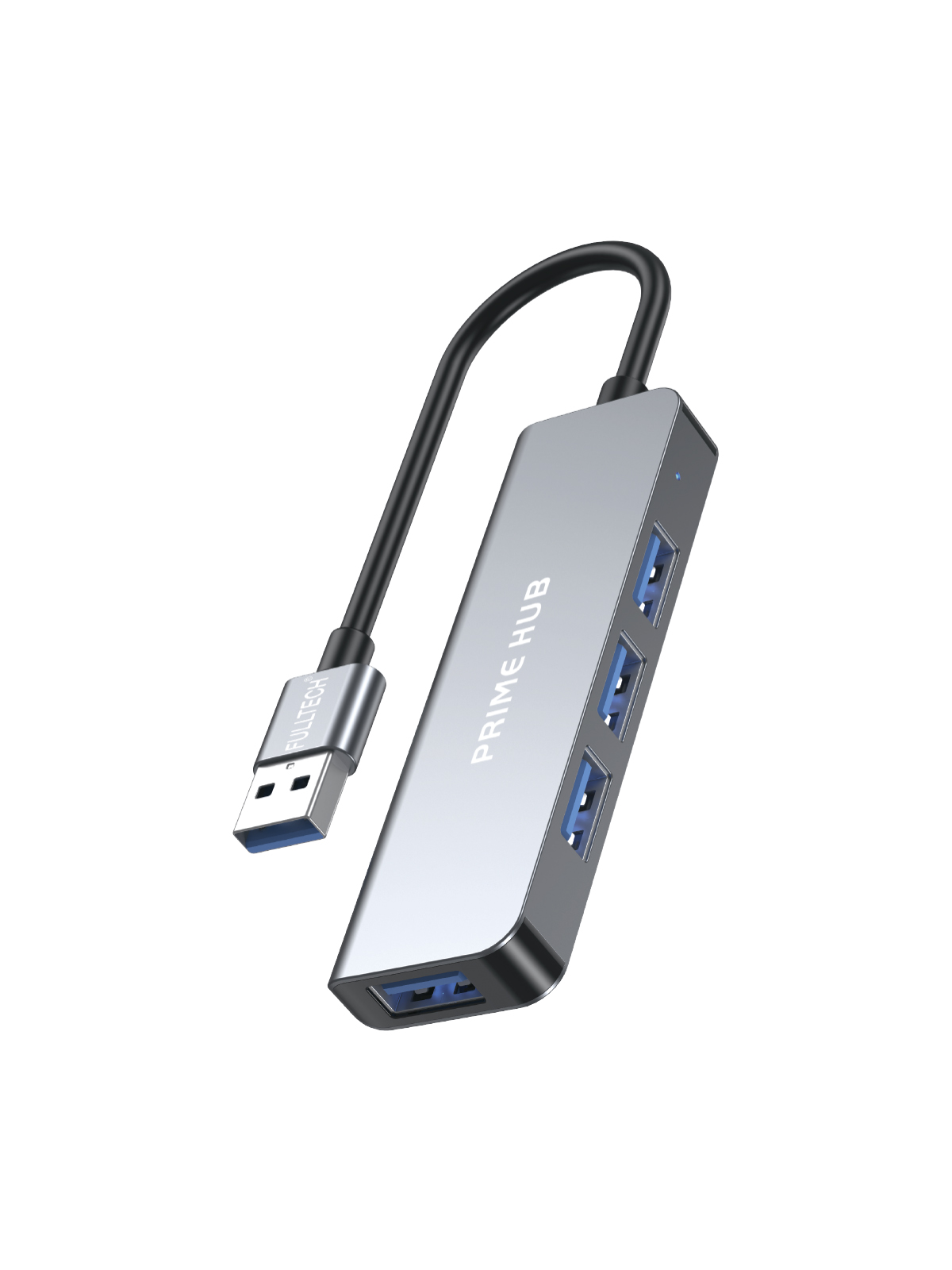 Fulltech FH25 USB-A 4'lü Çoklayıcı | 3x USB 2.0 + 1x USB 3.0 | Hızlı Veri Aktarımı | Tak-Çalıştır Destekli | Alüminyum Gövde