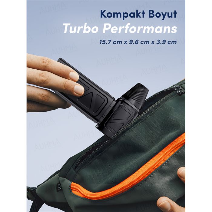 Auhma AHV-12 Turbo Jet Fan 130.000RPM Fırçasız Motorlu Elektrikli Hava Kompresörü – 4 Vitesli, Taşınabilir Çantalı