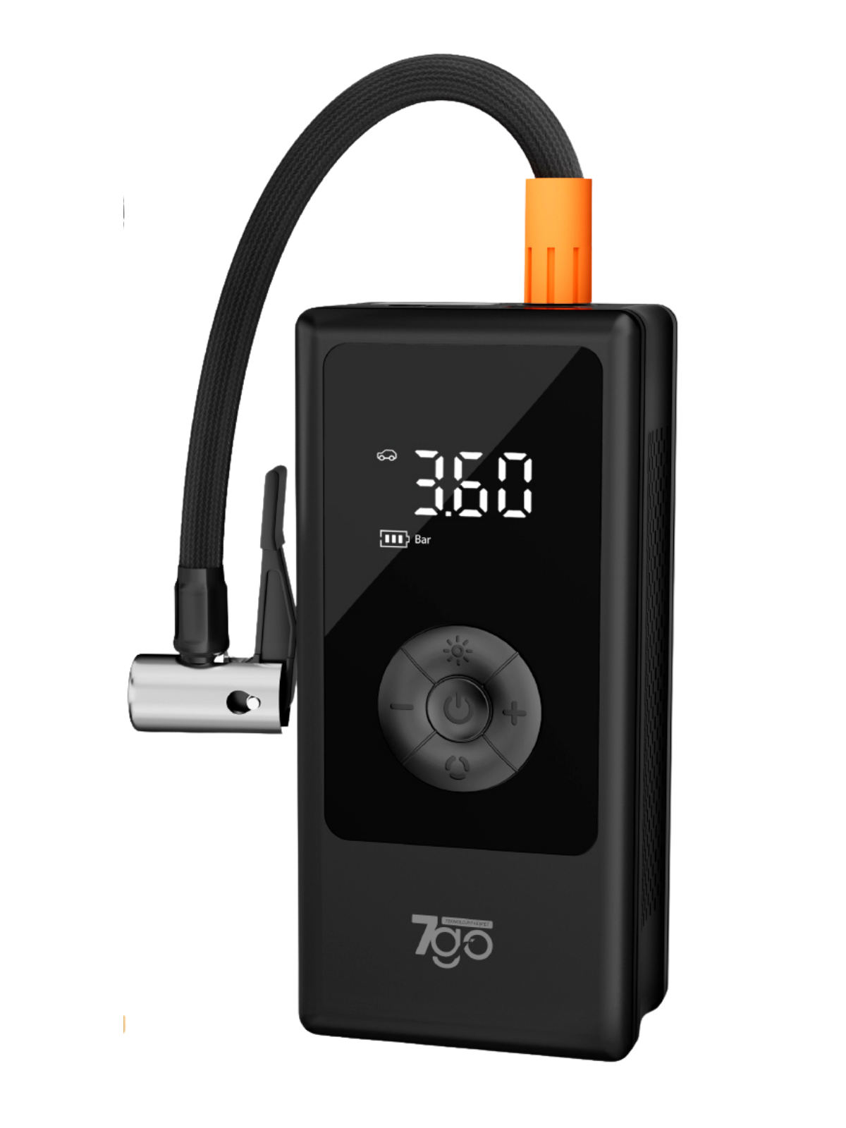 7GO 7A3 Hava Pompası & Powerbank | 150 PSI Ultra Basınç, LED Işıklı, LCD Ekranlı, 4000mAh Taşınabilir Şarjlı Kompresör