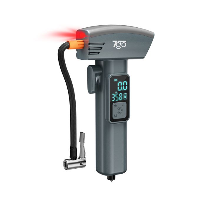7GO 7A1 Hava Pompası | 150 PSI Ultra Basınç | 4000mAh Batarya | LED Işıklı & LCD Ekranlı Taşınabilir Kompresör