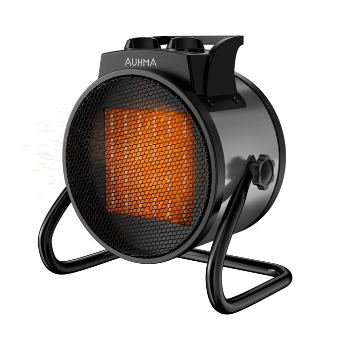 Auhma AT1H Elektrikli Isıtıcı Fan Gri | 3000W Hızlı Isınma, 3 Kademeli Ayar, Sessiz PTC Isıtma Teknolojisi