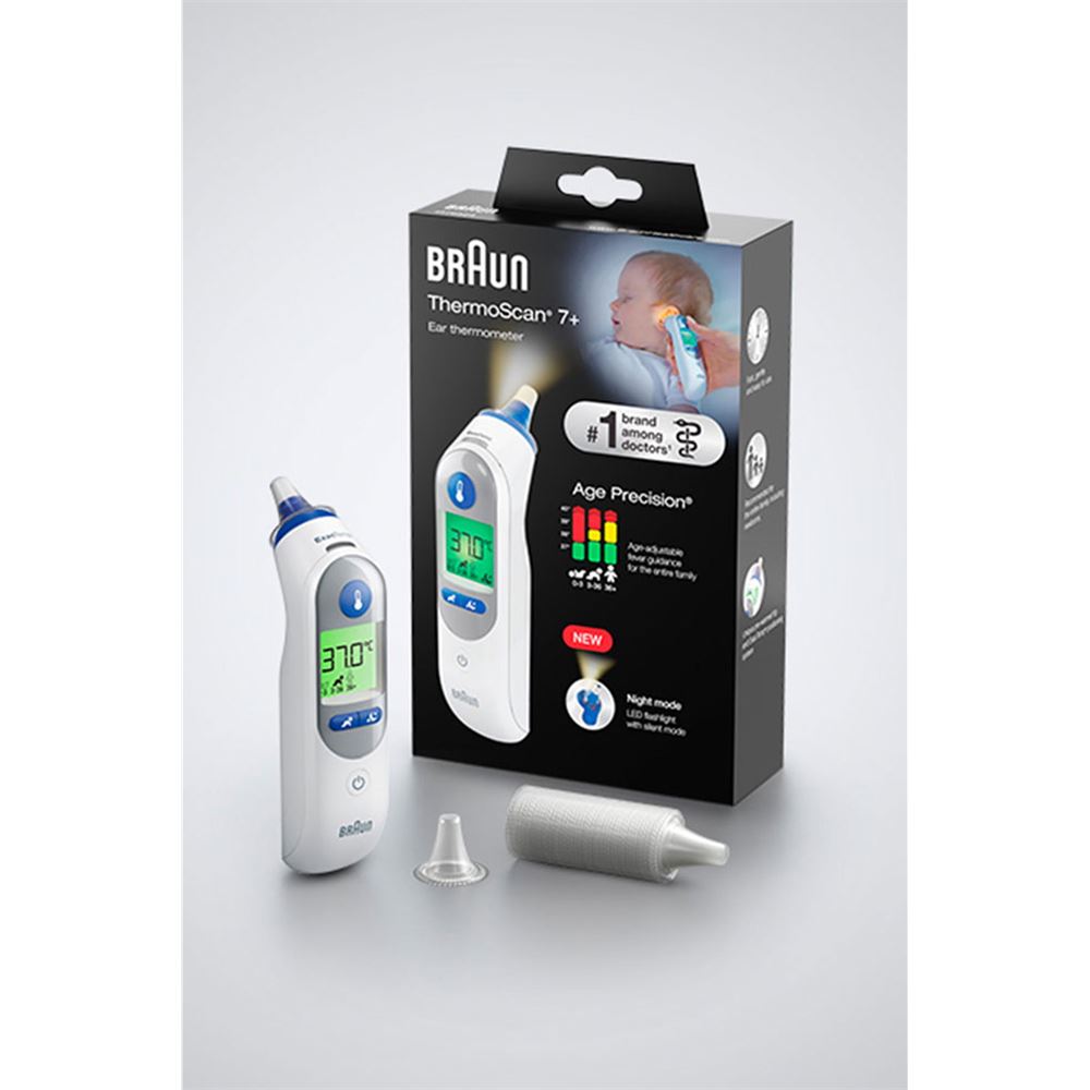 Braun ThermoScan 7+ (IRT-6525) Kulaktan Ateş Ölçer – Age-Precision