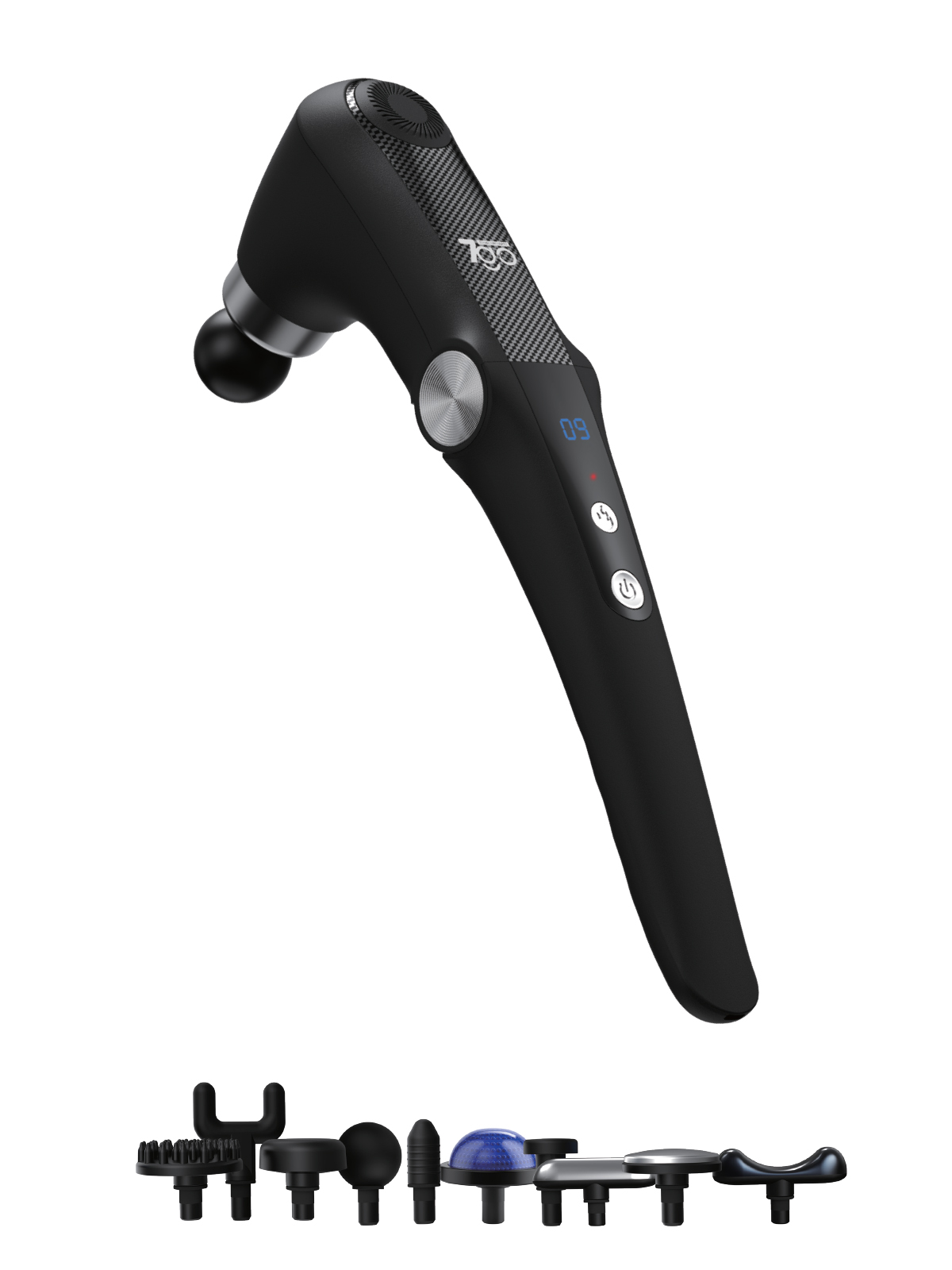 7GO 7GMG1 Katlanabilir Sıcak & Soğuk Başlıklı Masaj Aleti – 9 Kademeli, 10 Farklı Başlık, 1800mAh Lityum-İyon Batarya