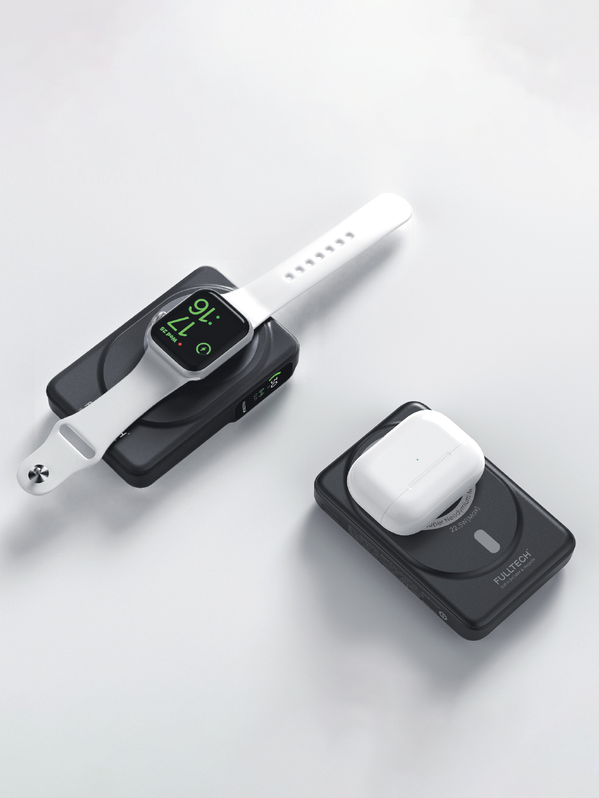 Fulltech FP22 10.000mAh 15W MagSafe Standlı Wireless Powerbank | Hızlı Şarj, Çift Çıkış, Dahili Kablo