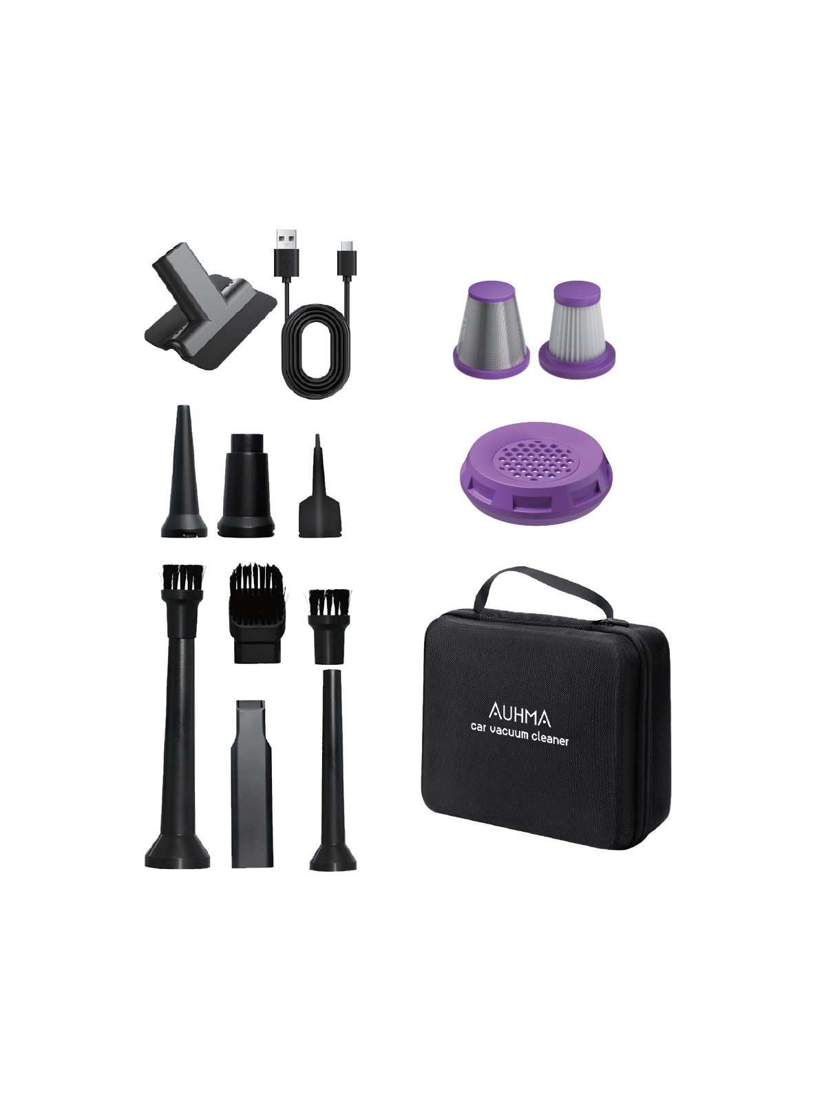 Auhma AHV-24 LIMITED EDITION – 20.000PA Brushless Kablosuz Araç İçi Basınçlı Üfleme & Çekme Süpürgesi | 126.800 RPM, 7800mAh, Hepa Filtre, 3 Mod, Pro Üfleme–Şişirme Fonksiyonu