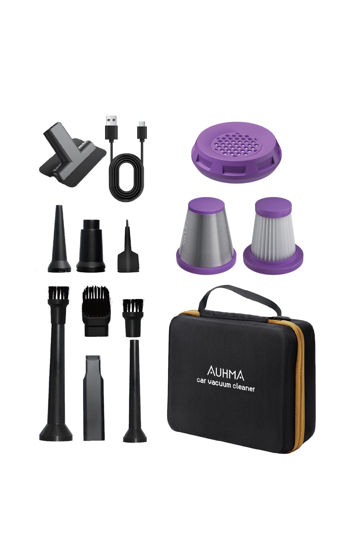 Auhma AHV-24 LIMITED EDITION – 22.000PA Brushless Kablosuz Araç İçi Basınçlı Üfleme & Çekme Süpürgesi | 126.800 RPM, 7800mAh, Hepa Filtre, 3 Mod, Pro Üfleme–Şişirme Fonksiyonu