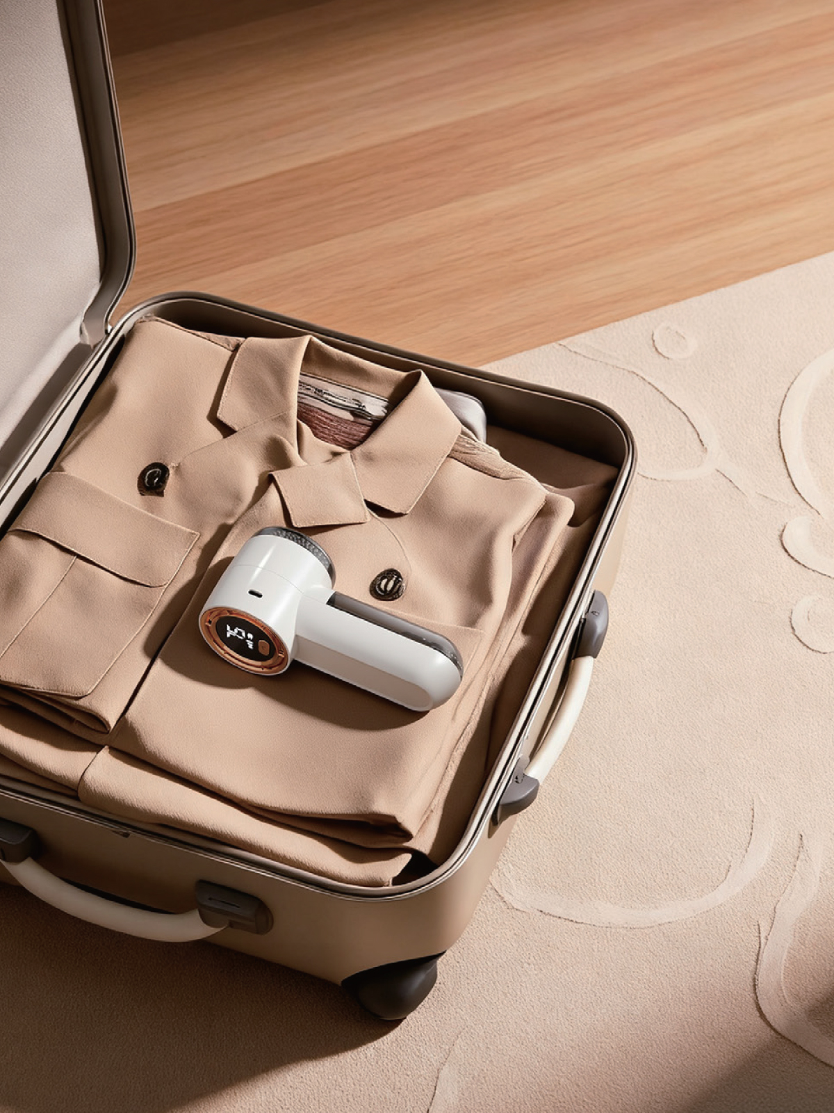 7GO 7G-MR1 LCD Ekranlı Şarjlı Tüy ve Tiftik Temizleme Cihazı - 9W Güçlü Motor, 6 Bıçaklı Kumaş Bakım Makinesi (Yedek Bıçak Hediyeli & Type-C)