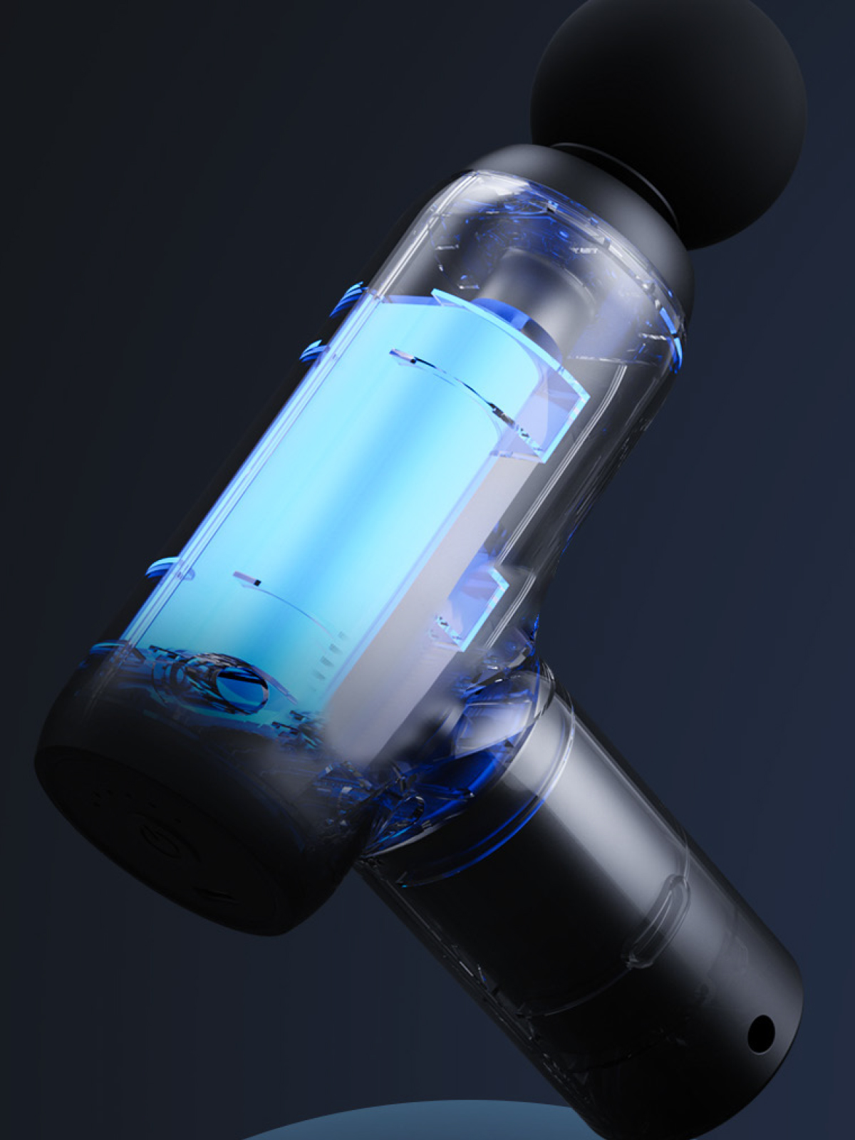 7GO 7GMG6 Mini Masaj Tabancası – 4 Başlık, 6 Kademe, 24W Güç, 1200 mAh Şarjlı Titreşimli Kas Masaj Aleti