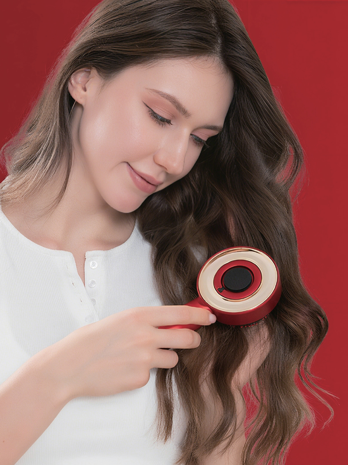 7GO 7GMG8 LED Işıklı Saç Derisi Masaj Aleti & Yağ Uygulamalı Şarjlı Head Massage Gun