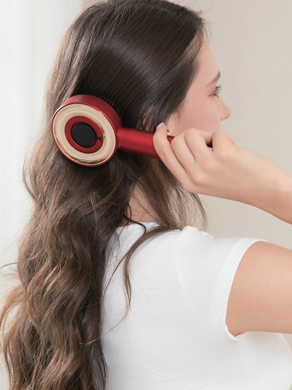 7GO 7GMG8 LED Işıklı Saç Derisi Masaj Aleti & Yağ Uygulamalı Şarjlı Head Massage Gun