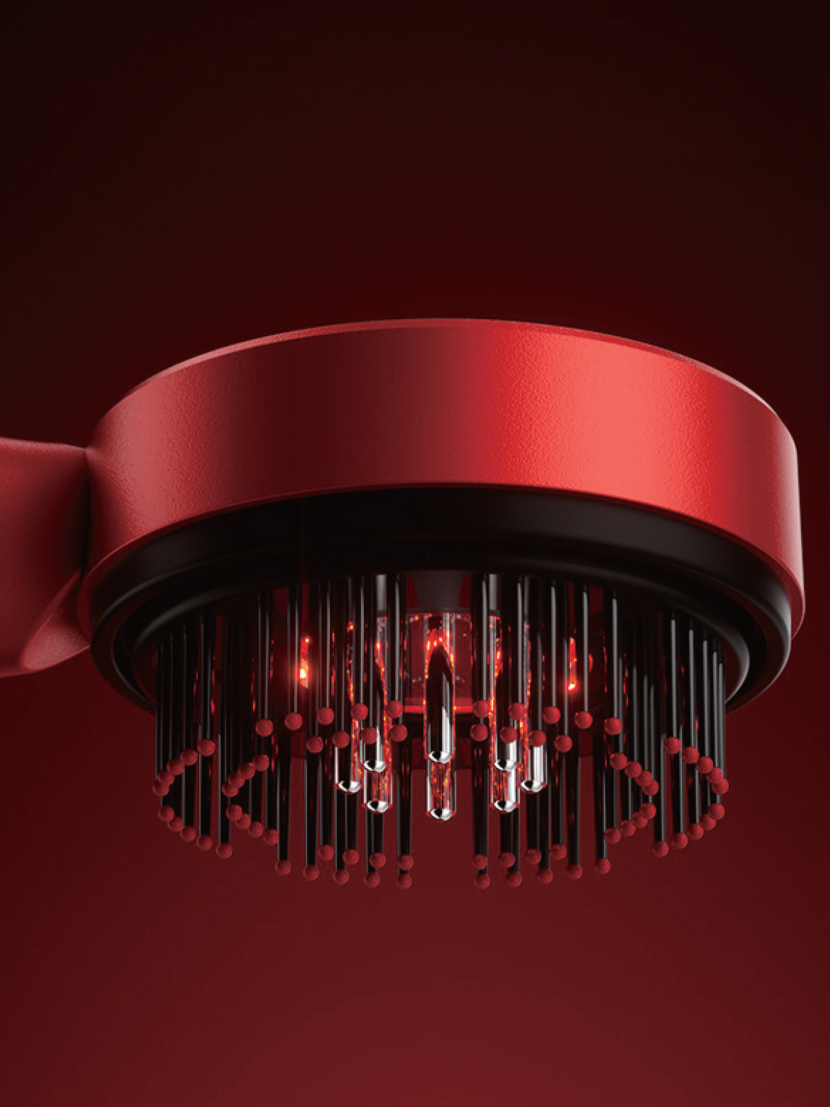 7GO 7GMG8 LED Işıklı Saç Derisi Masaj Aleti & Yağ Uygulamalı Şarjlı Head Massage Gun