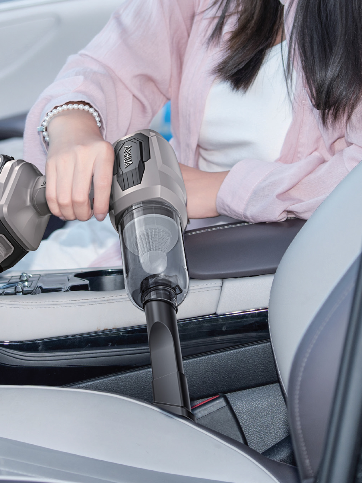 AUHMA AHV-17 Profesyonel Araç İçi Mini Süpürge & Hava Üfleme Makinesi | 20.000 Pa Çekim Gücü | Fırçasız Motor | Type-C Hızlı Şarj