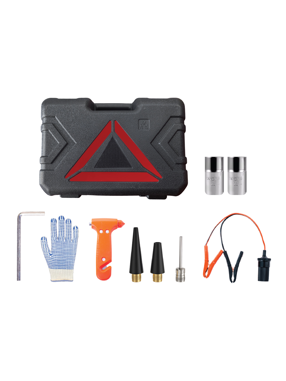 7GO 5 Ton 4in1 Profesyonel Elektrikli Hidrolik Kriko Seti - 12V Ultra Lift Kaldırma + Dijital Kompresör + Darbeli Bijon Sökme + LED Fener (Full Aksesuarlı Yol Yardım Kiti)