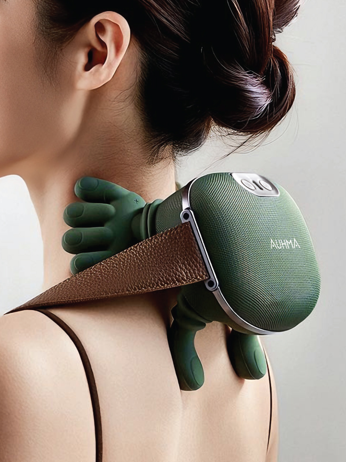 Auhma AMG38 Şarjlı Isıtmalı Boyun ve Omuz Masaj Aleti – 3D Yoğurma Derin Doku Shiatsu Masaj Cihazı (45°C Heat Therapy)