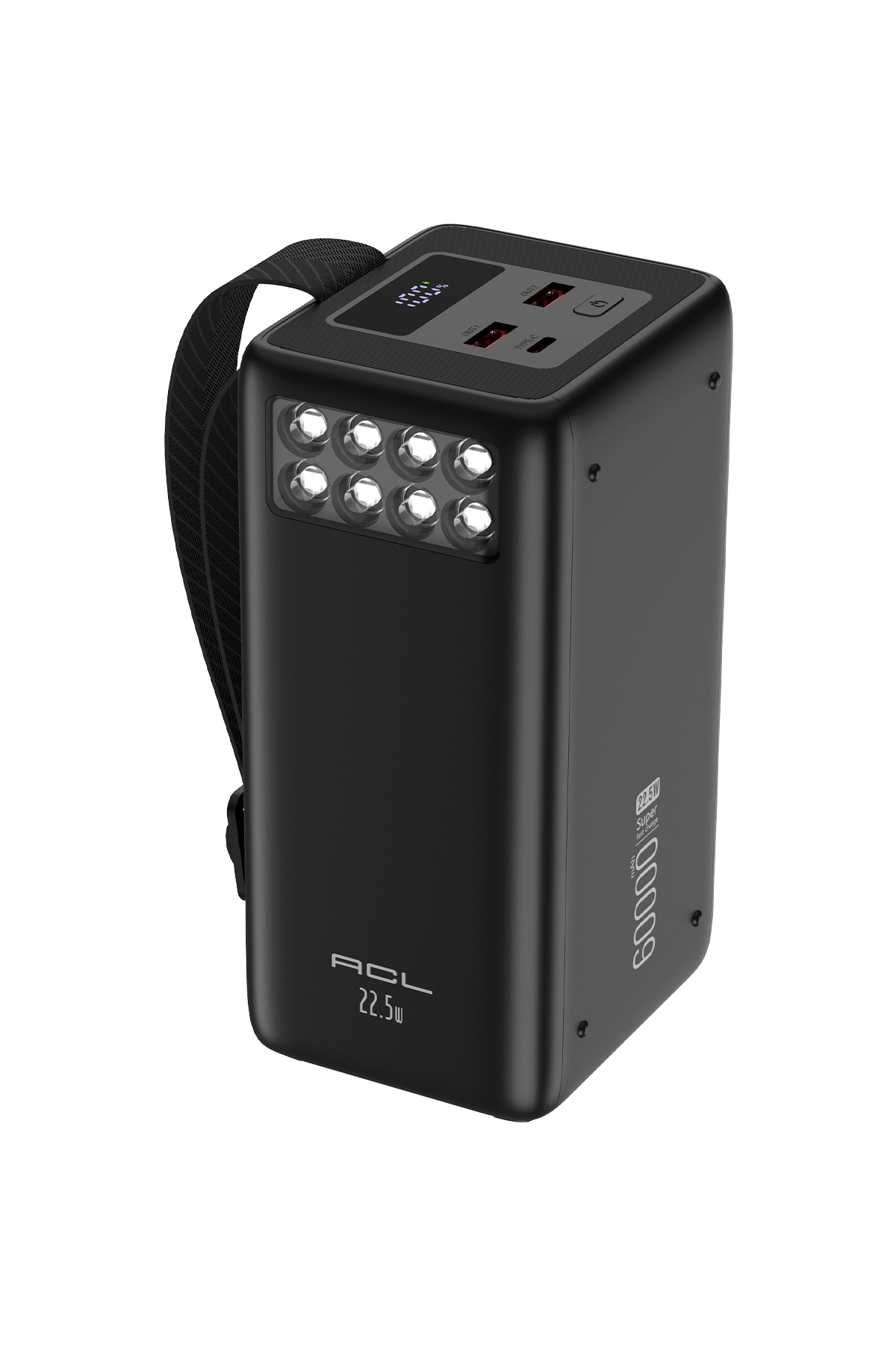 ACL PW-151 60000mAh Powerbank PD 20W QC 22.5W Hızlı Şarjlı – Dahili Kablolu, 4 Cihaz Destekli, LED Ekranlı Taşınabilir Şarj Cihazı