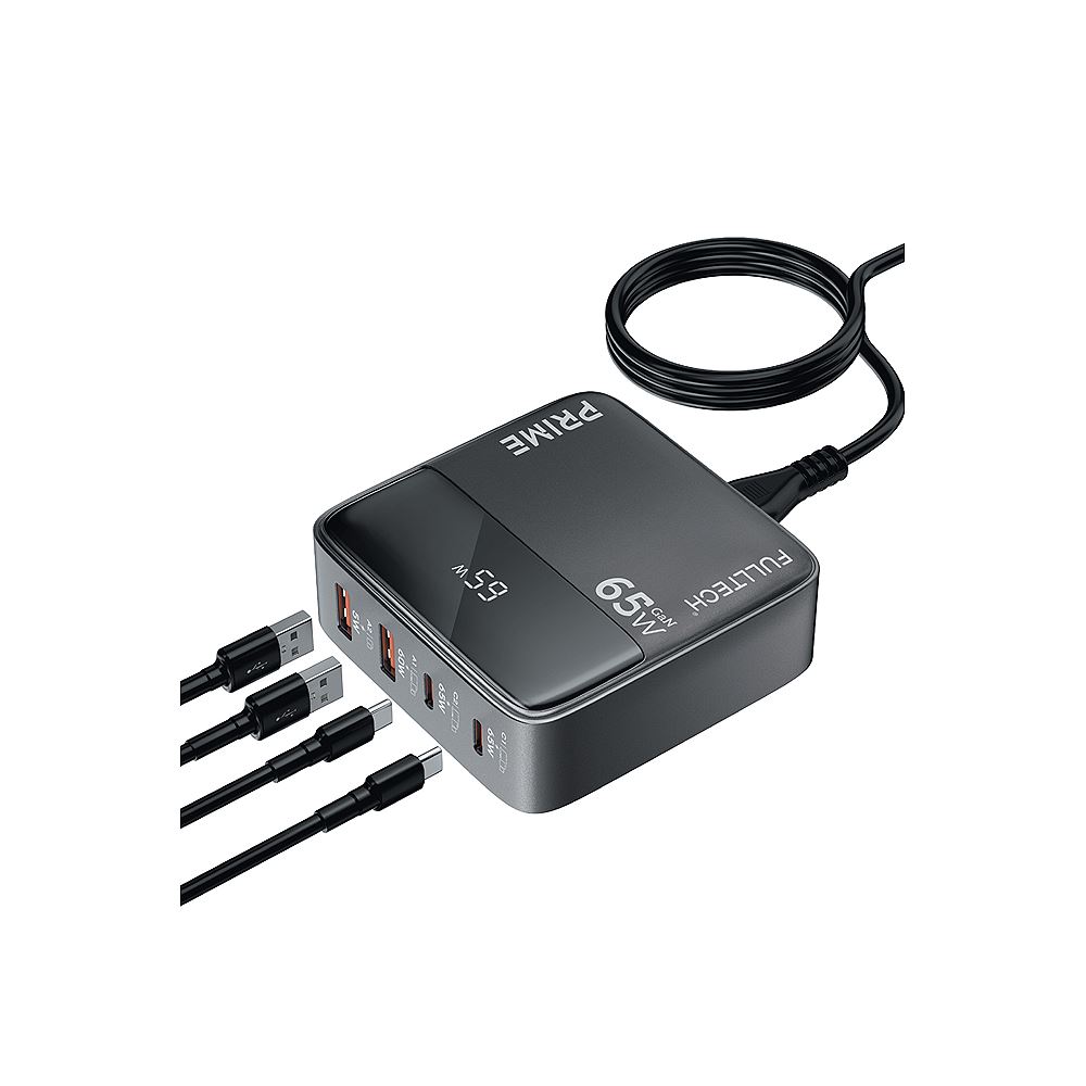 Fulltech FC55 65W GaN Masaüstü Şarj Cihazı 4'lü | 2x USB-C + 2x USB-