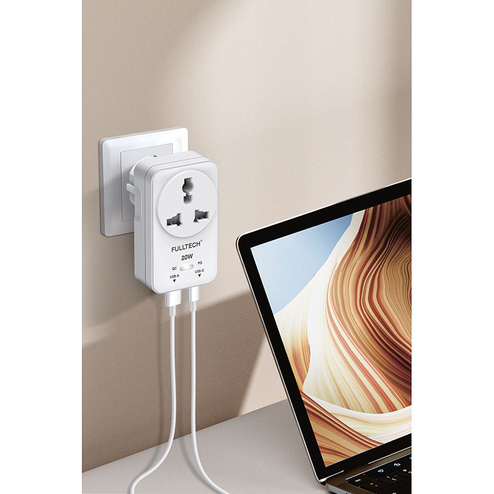 Fulltech FTR-27 20W PD Hızlı Şarjlı Akım Korumalı Kompakt Priz