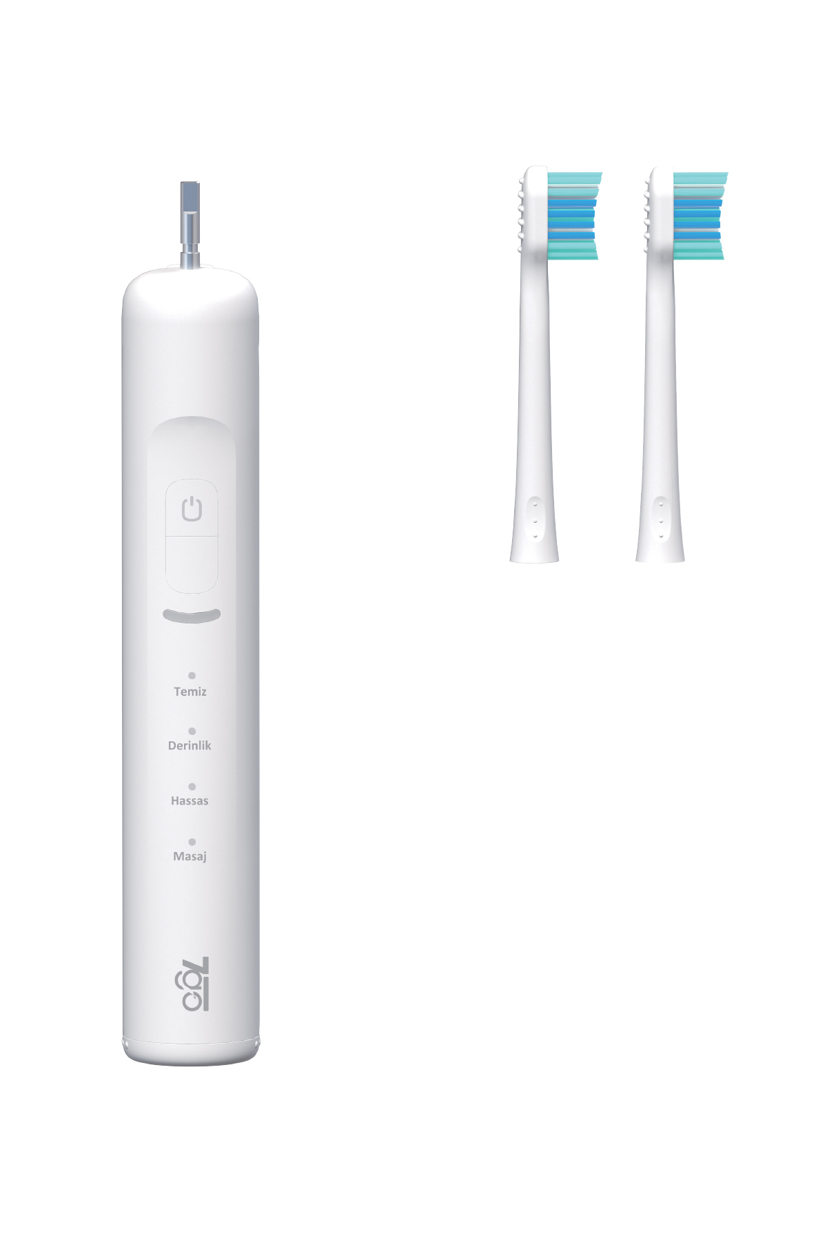 7GO 7GMF2 Sonic Elektrikli Diş Fırçası Beyaz – 2000mAh, Type-C Şarjlı, IPX7 Su Geçirmez, 3 Modlu Şarjlı Diş Fırçası