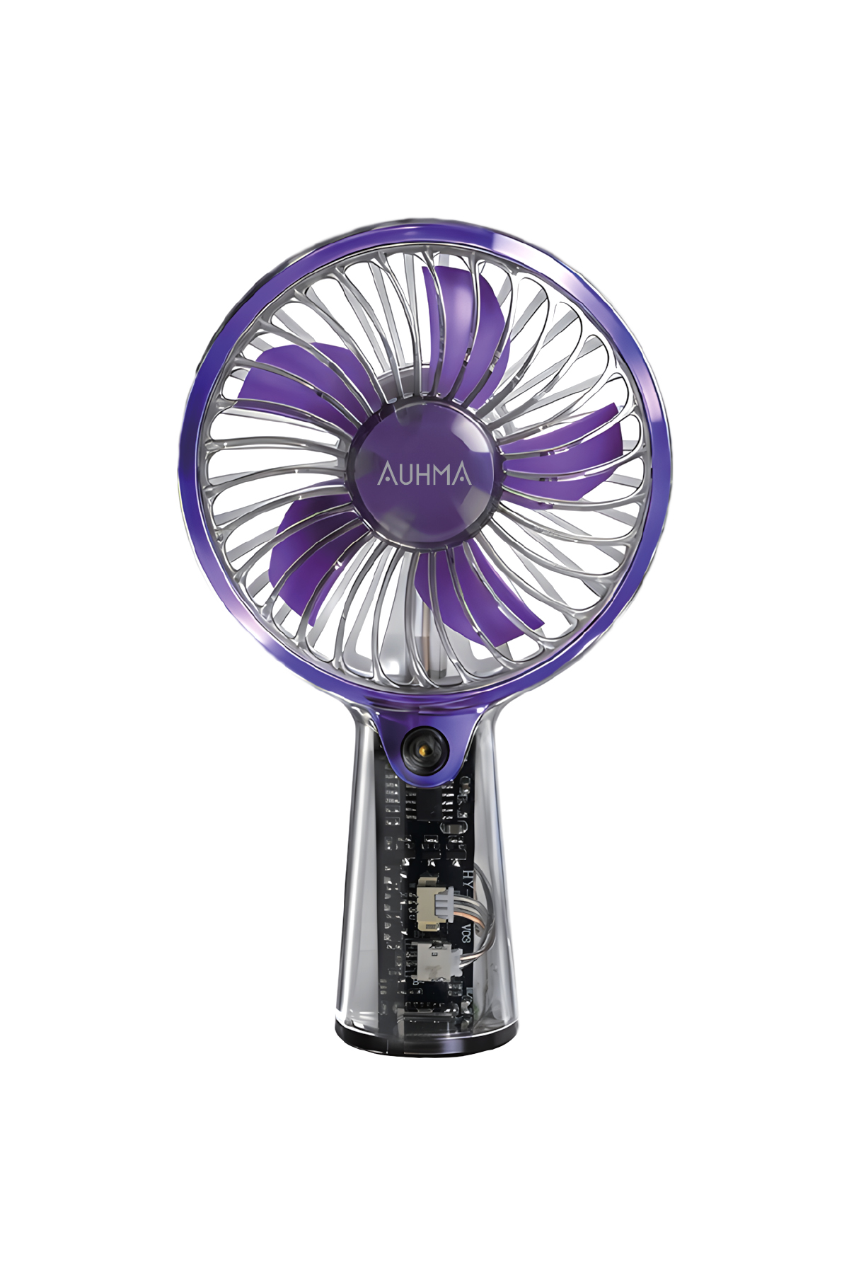 AUHMA AUFN04 Taşınabilir Mini El Fanı Mor – Şarjlı, Sessiz, 500mAh Type-C Kablosuz Mini Fan