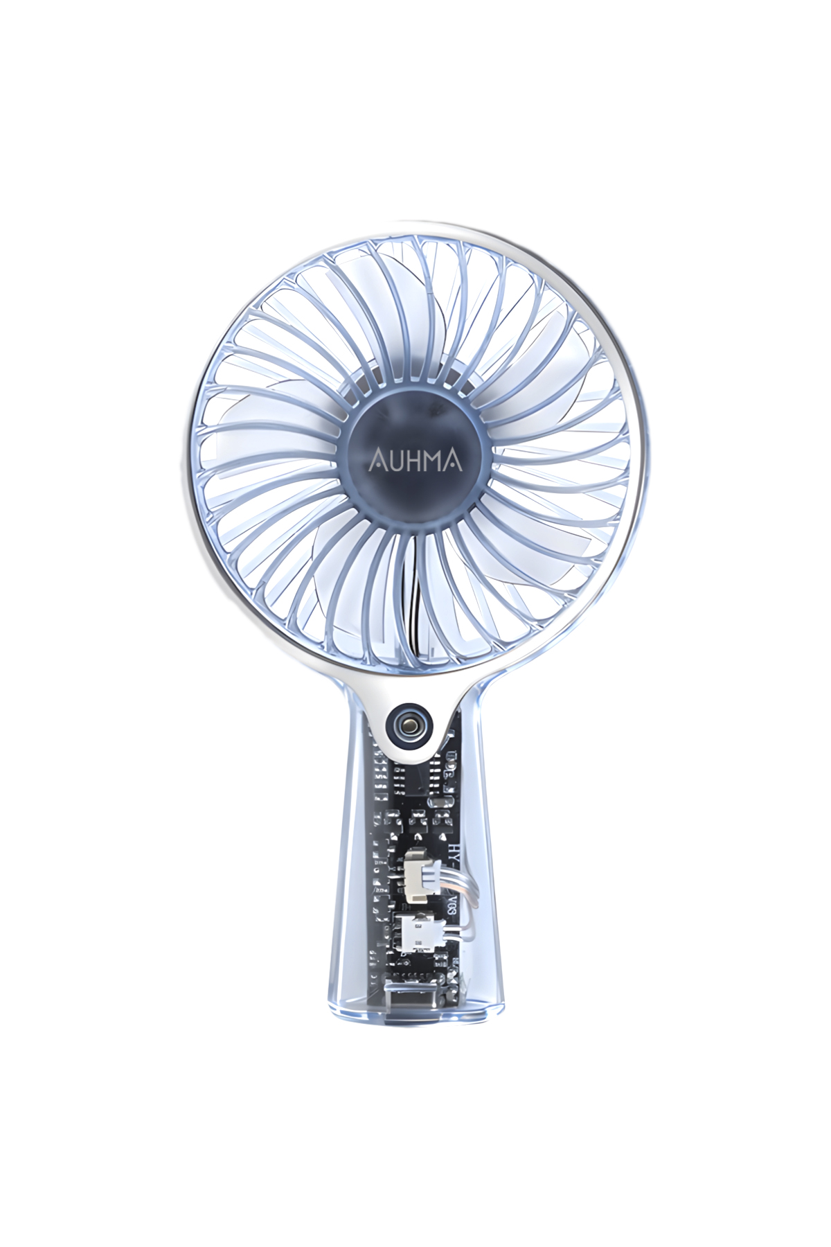 AUHMA AUFN04 Taşınabilir Mini El Fanı Mavi – Şarjlı, Sessiz, 500mAh Type-C Kablosuz Mini Fan