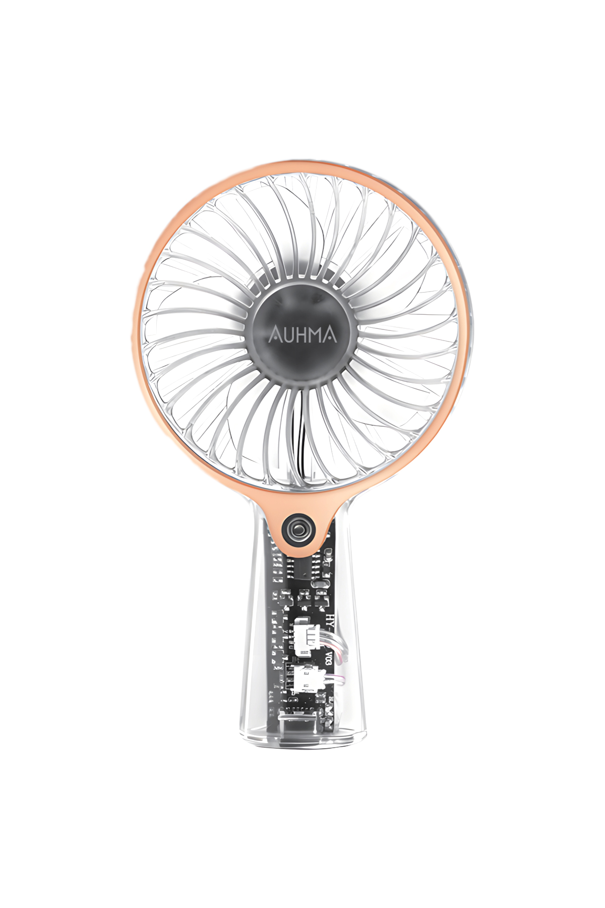 AUHMA AUFN04 Taşınabilir Mini El Fanı Turuncu – Şarjlı, Sessiz, 500mAh Type-C Kablosuz Mini Fan