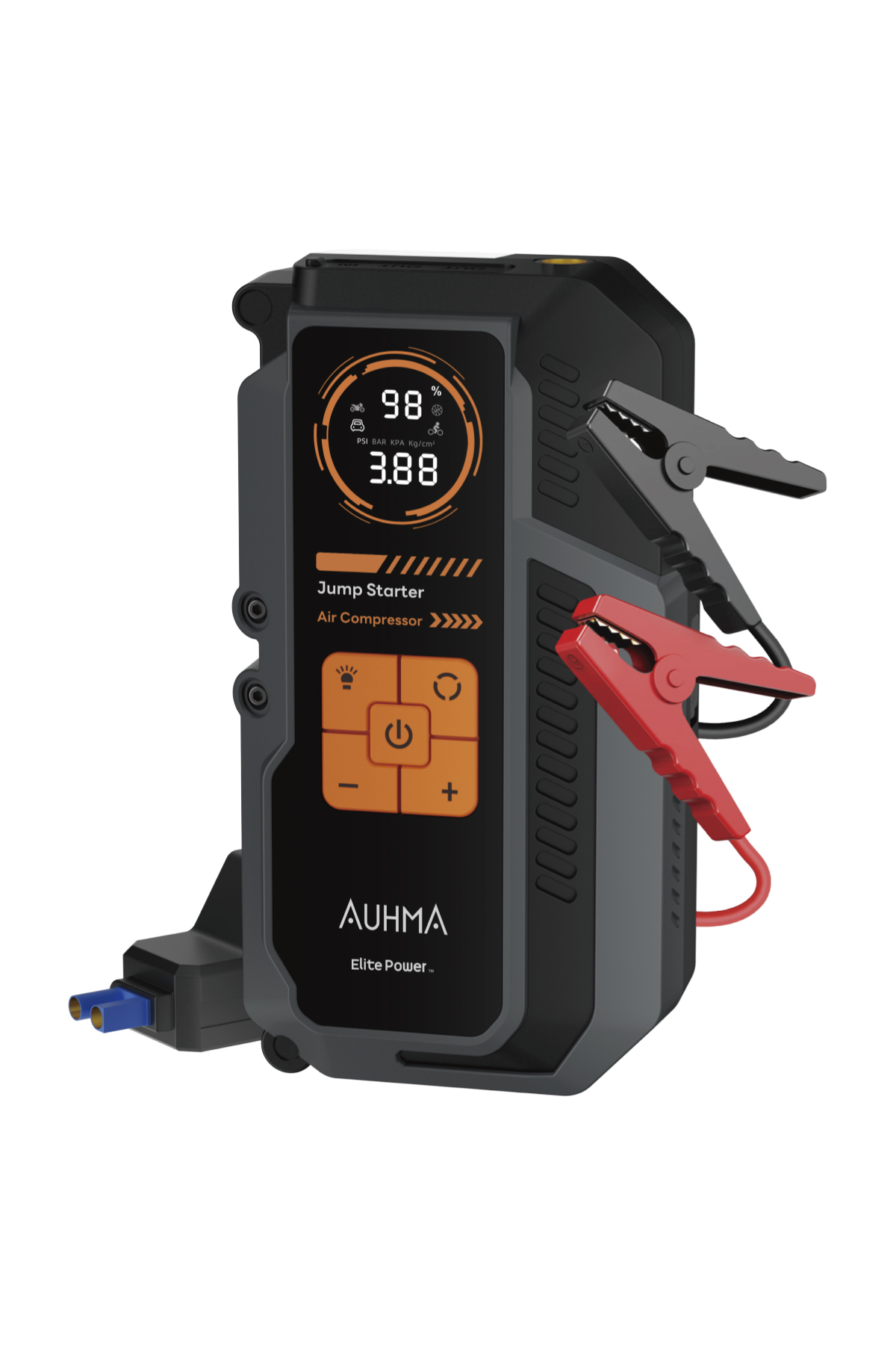 Auhma A9944 Araç Takviye Cihazı & Hava Kompresörü 12000mAh Powerbankli 150 PSI Akıllı Akü Booster Taşınabilir Lastik Şişirme Pompası