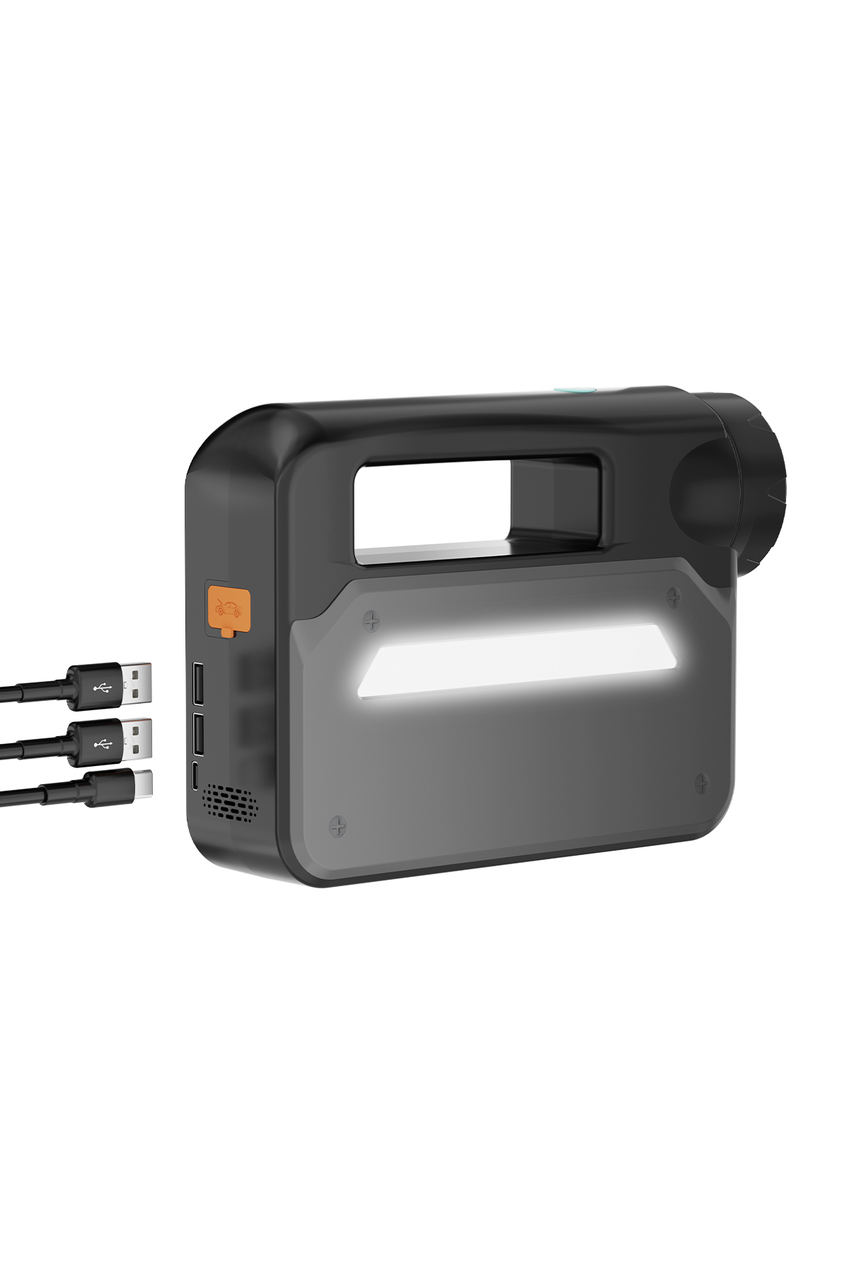 7GO 7A2 8000mAh Akü Takviyeli Hava Pompası 1000A Jump Starter, 150 PSI Dijital Lastik Şişirme Kompresörü, LED Fenerli Powerbank