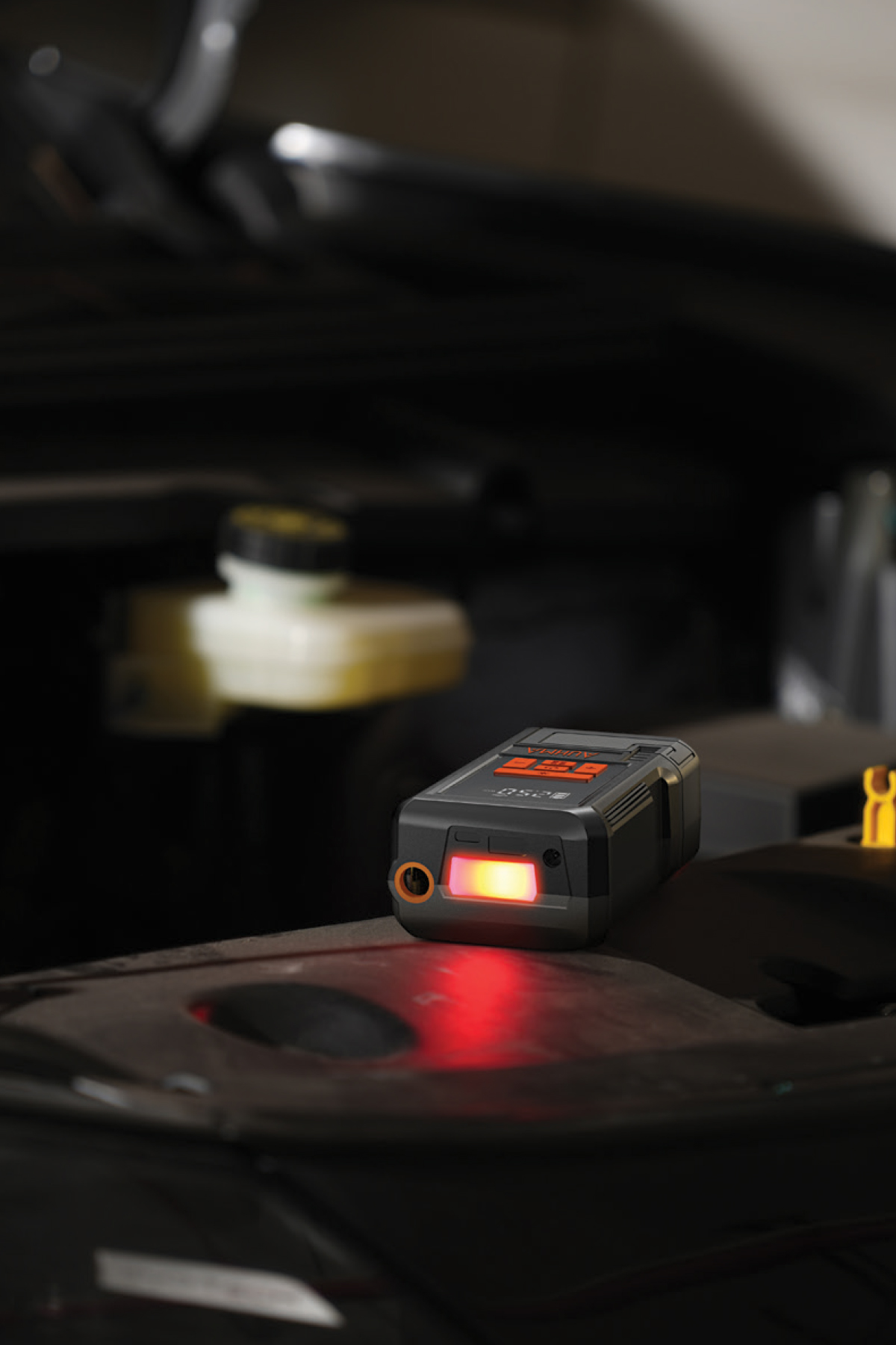 AUHMA A9922 Taşınabilir Şarjlı Hava Pompası 150 PSI 6000 mAh LCD Göstergeli LED Fenerli Araç Lastik Şişirme Kompresörü