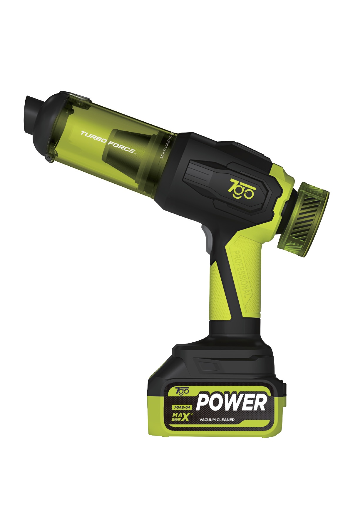 7GO 7GAB-04 25.000 Pa Şarjlı Araç Süpürgesi ve Hava Üfleme Makinesi – 90.000 RPM Fırçasız Motor, 2'si 1 Arada Güçlü Vakum & Üfleme