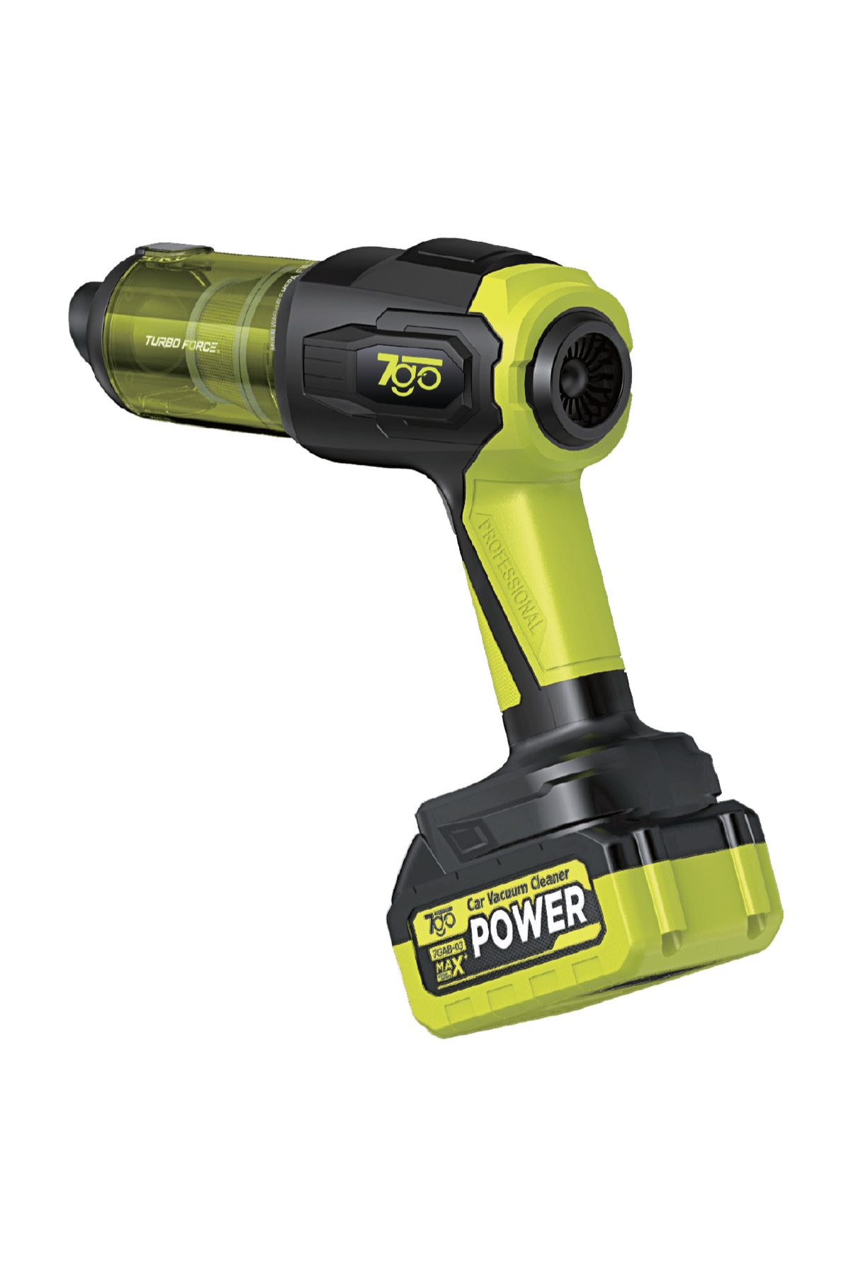 7GO 7GAB-04 25.000 Pa Şarjlı Araç Süpürgesi ve Hava Üfleme Makinesi – 90.000 RPM Fırçasız Motor, 2'si 1 Arada Güçlü Vakum & Üfleme