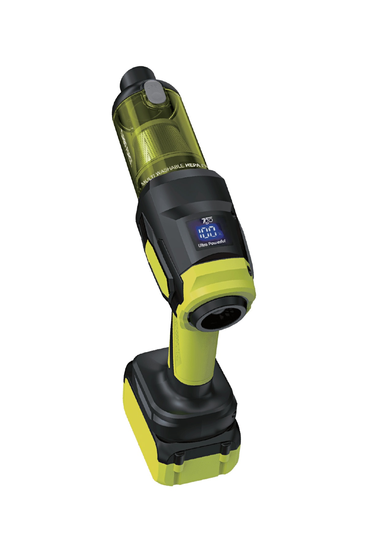 7GO 7GAB-04 25.000 Pa Şarjlı Araç Süpürgesi ve Hava Üfleme Makinesi – 90.000 RPM Fırçasız Motor, 2'si 1 Arada Güçlü Vakum & Üfleme
