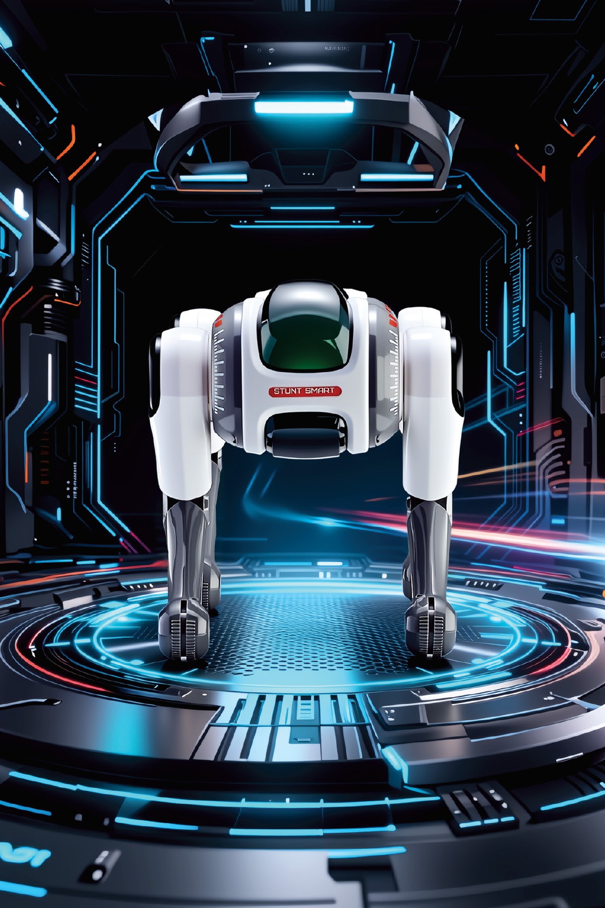 BLIC BRB1 AI Akıllı Robot Köpek 2.4GHz Uzaktan Kumandalı Sesli Komutlu RGB Işıklı Akrobatik Programlanabilir Eğitici Oyuncak